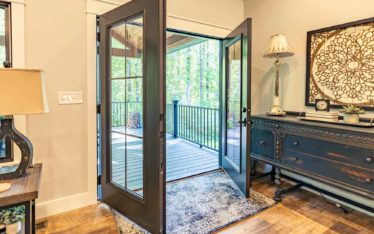 Showing Legacy™ 460 Steel French Doors In Rustic Bronze With Internal Grids for your next remodeling project