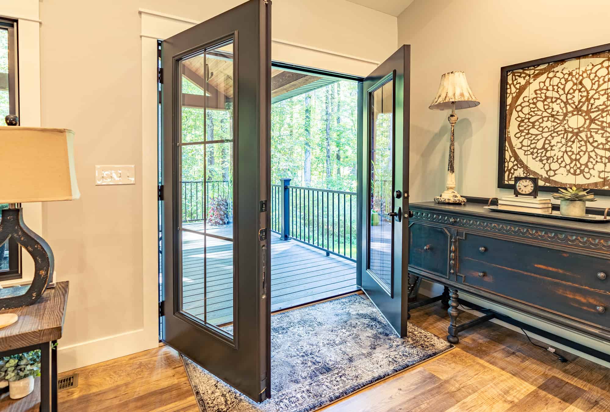Showing Legacy™ 460 Steel French Doors In Rustic Bronze With Internal Grids for your next remodeling project